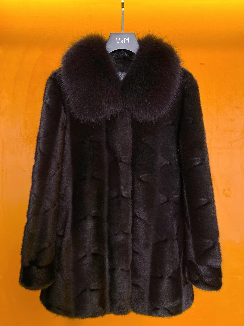 〔高奢〕2025新款妈妈装加厚大衣中长款潮流时尚大码女