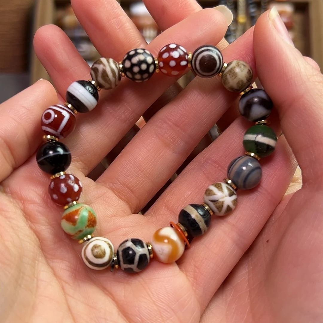 石英石纯铜手串儿