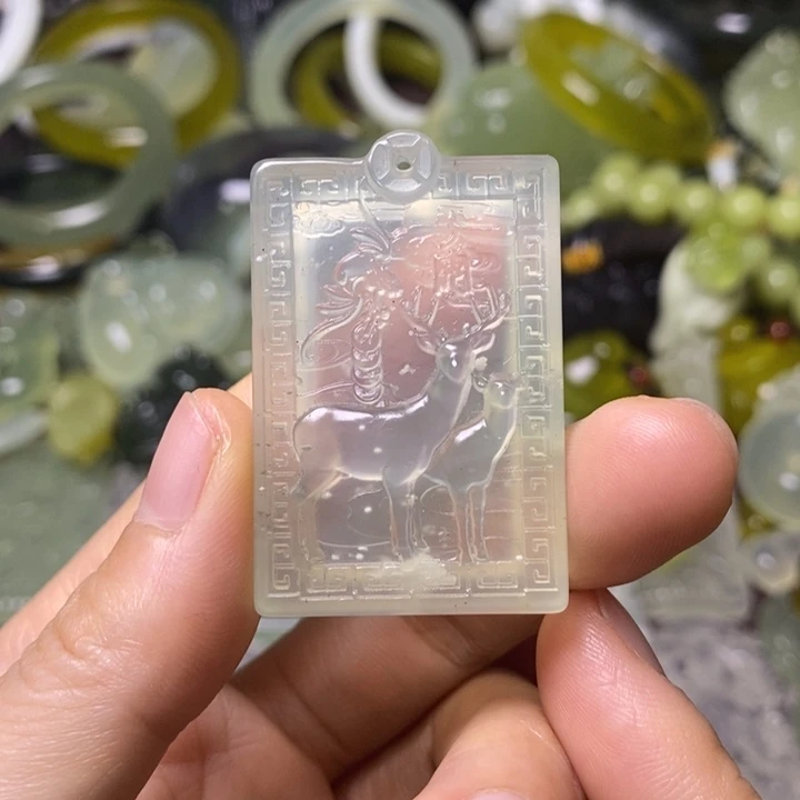 岫玉天然岫玉挂件未镶嵌