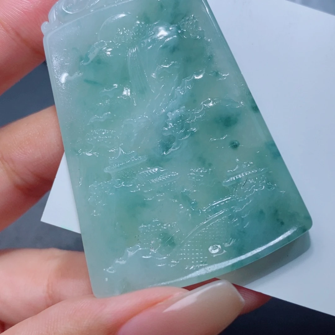 定制翡翠未镶嵌翡翠定制吊坠