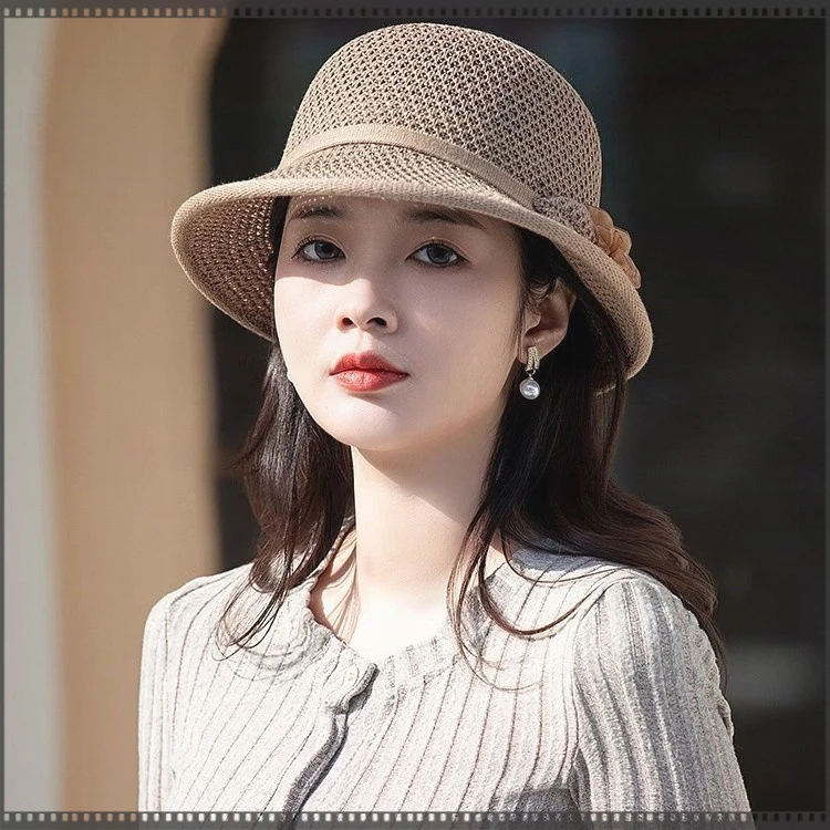 户外帽夏季遮阳渔夫帽太阳帽防新款防晒帽草帽帽子女帽遮脸空顶