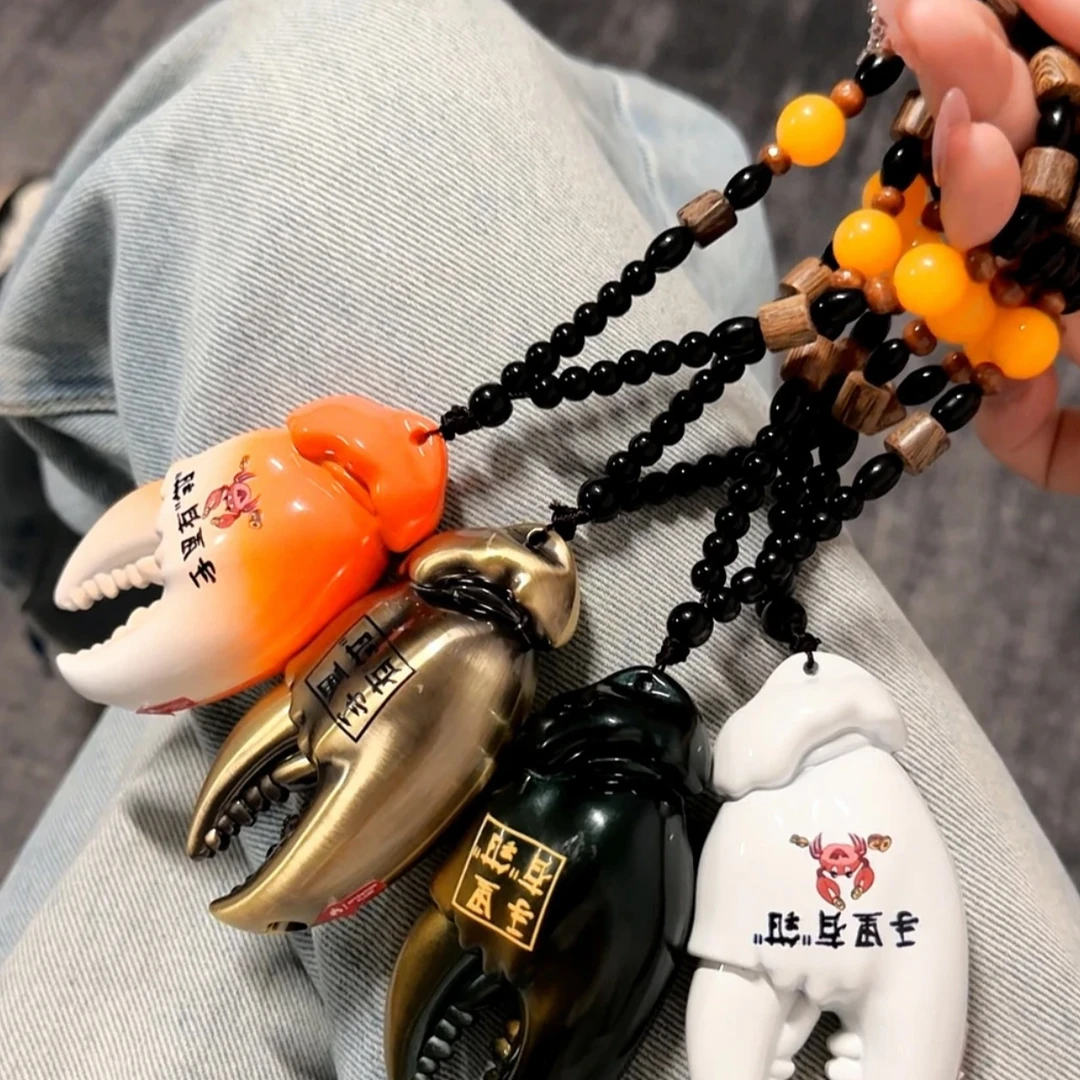 创意男友礼物蟹钳防风打火机金属直冲绿焰手把件趣玩高档个性网红