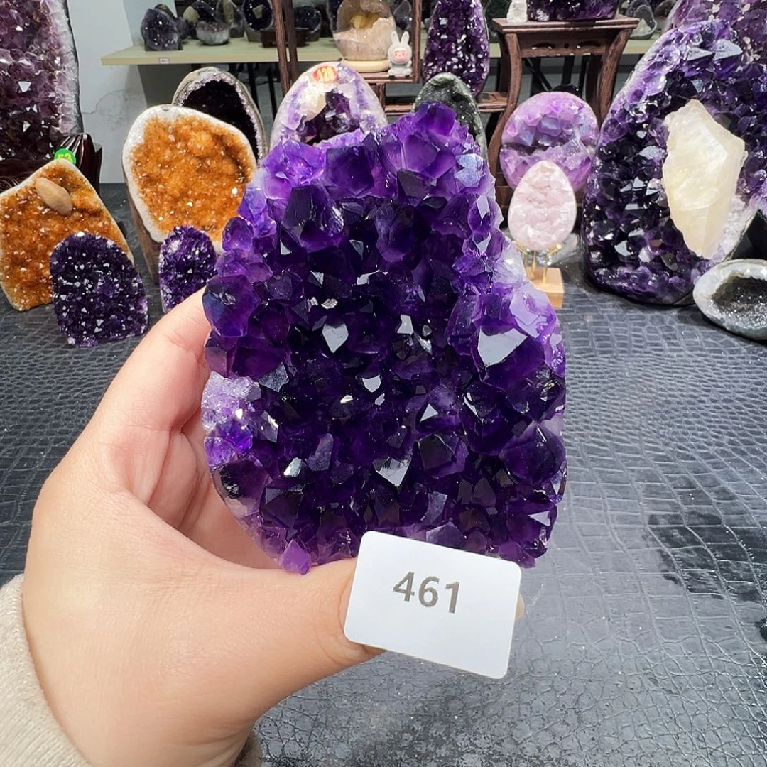 紫晶珠宝半成品未镶嵌