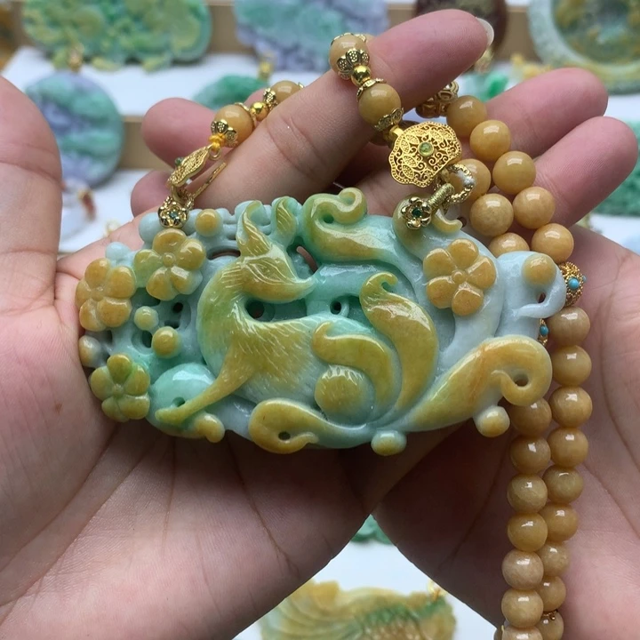 颈饰未镶嵌翡翠翡翠