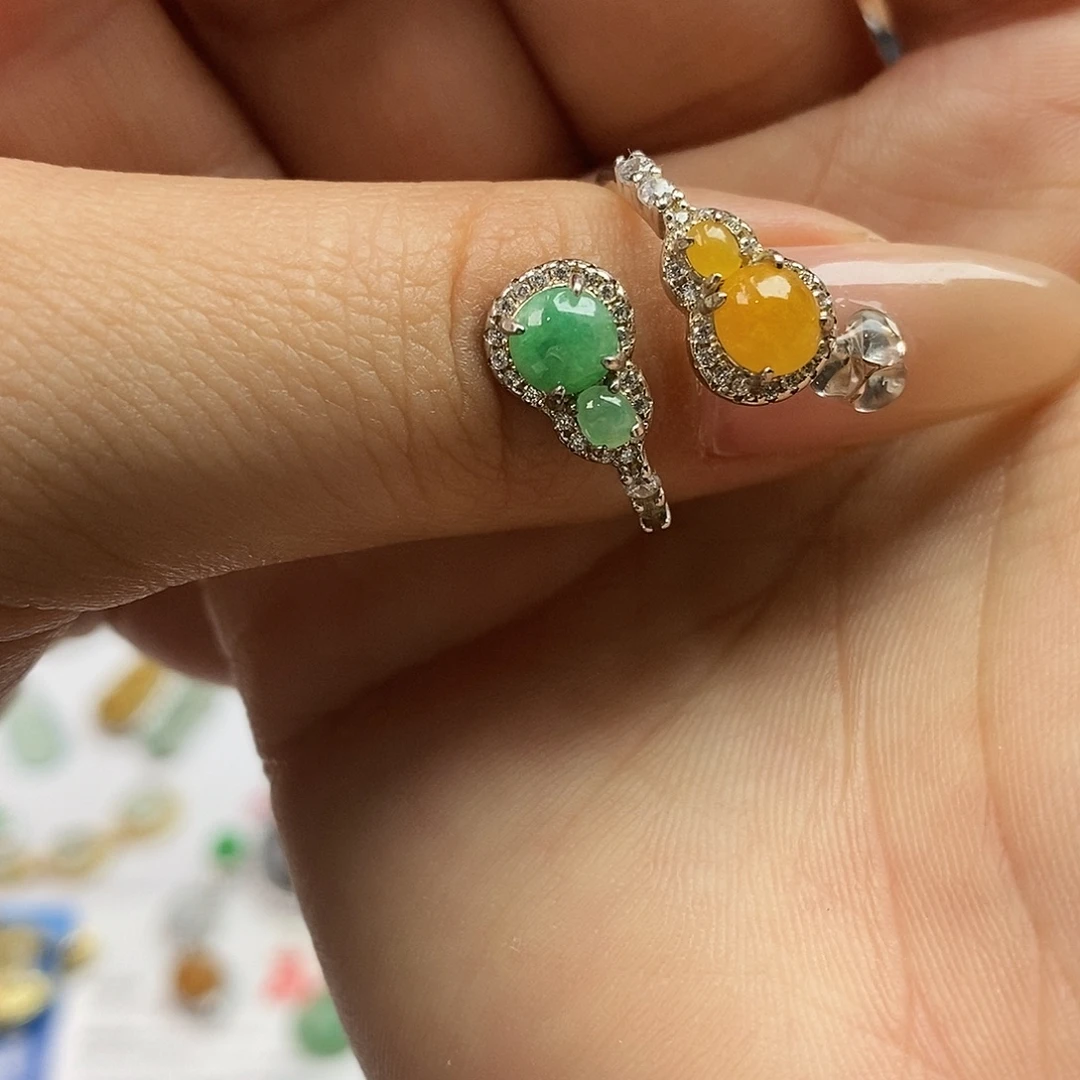 翡翠未镶嵌戒指翡翠