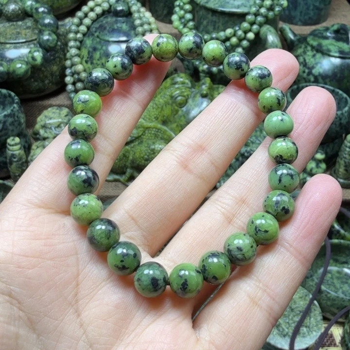 蛇纹石玉未镶嵌药王石能量养生产品