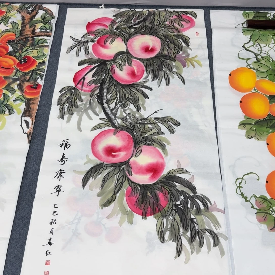 国画四尺尺寸70X140纯手绘作品