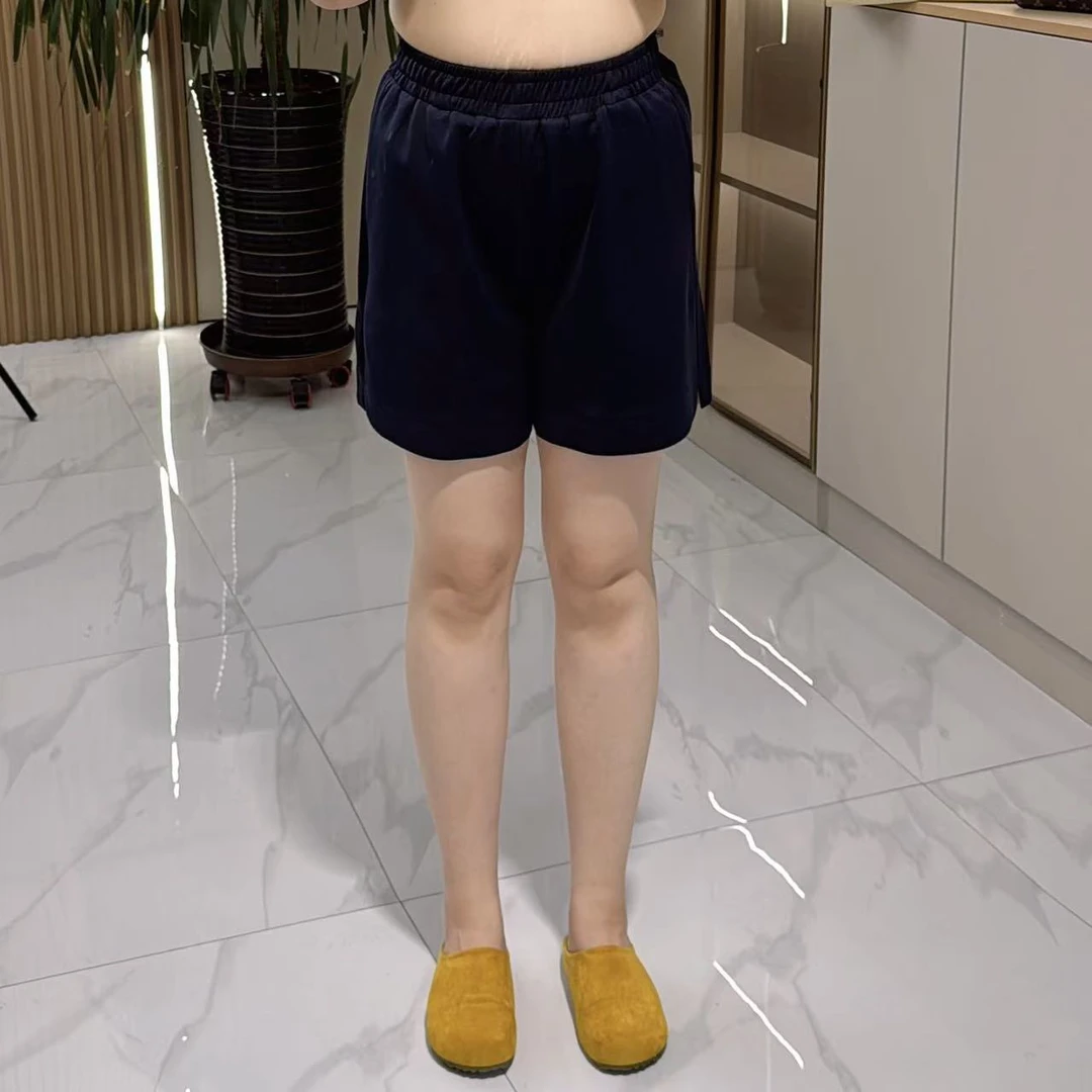 【聪姐推荐】25815休闲百搭阔腿显瘦短裤（裤长43）