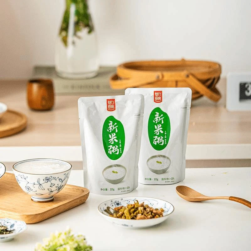 魅力厨房新米粥免煮即食方便早餐稀饭速食白粥袋装非冲泡非冻
