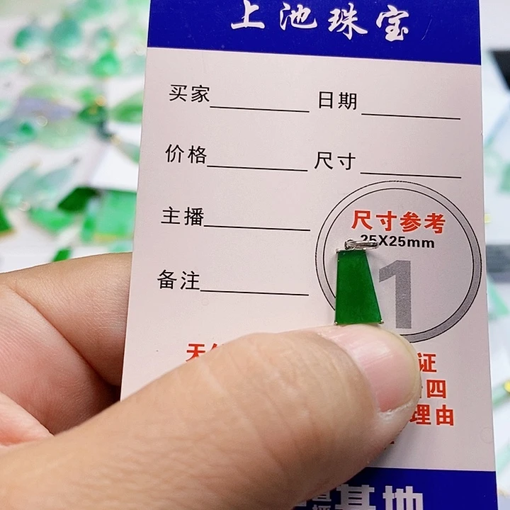 【闪购商品】翡翠颈饰18K金镶嵌翡翠