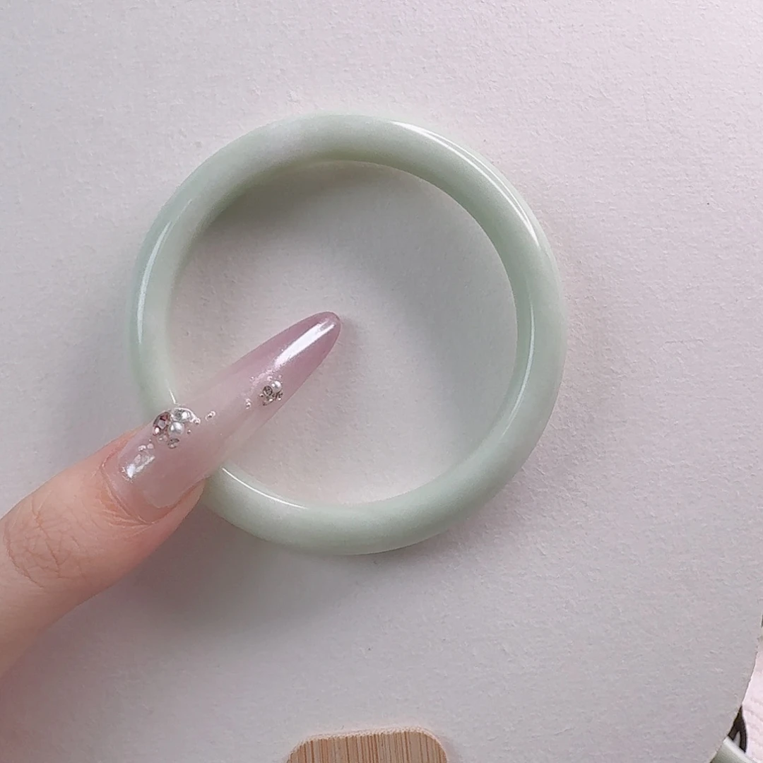 1***娃蓝田玉（蛇纹石化大理石玉）手镯未镶嵌