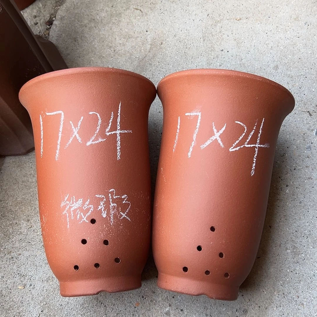 紫砂花盆宜兴紫砂花盆源头2只