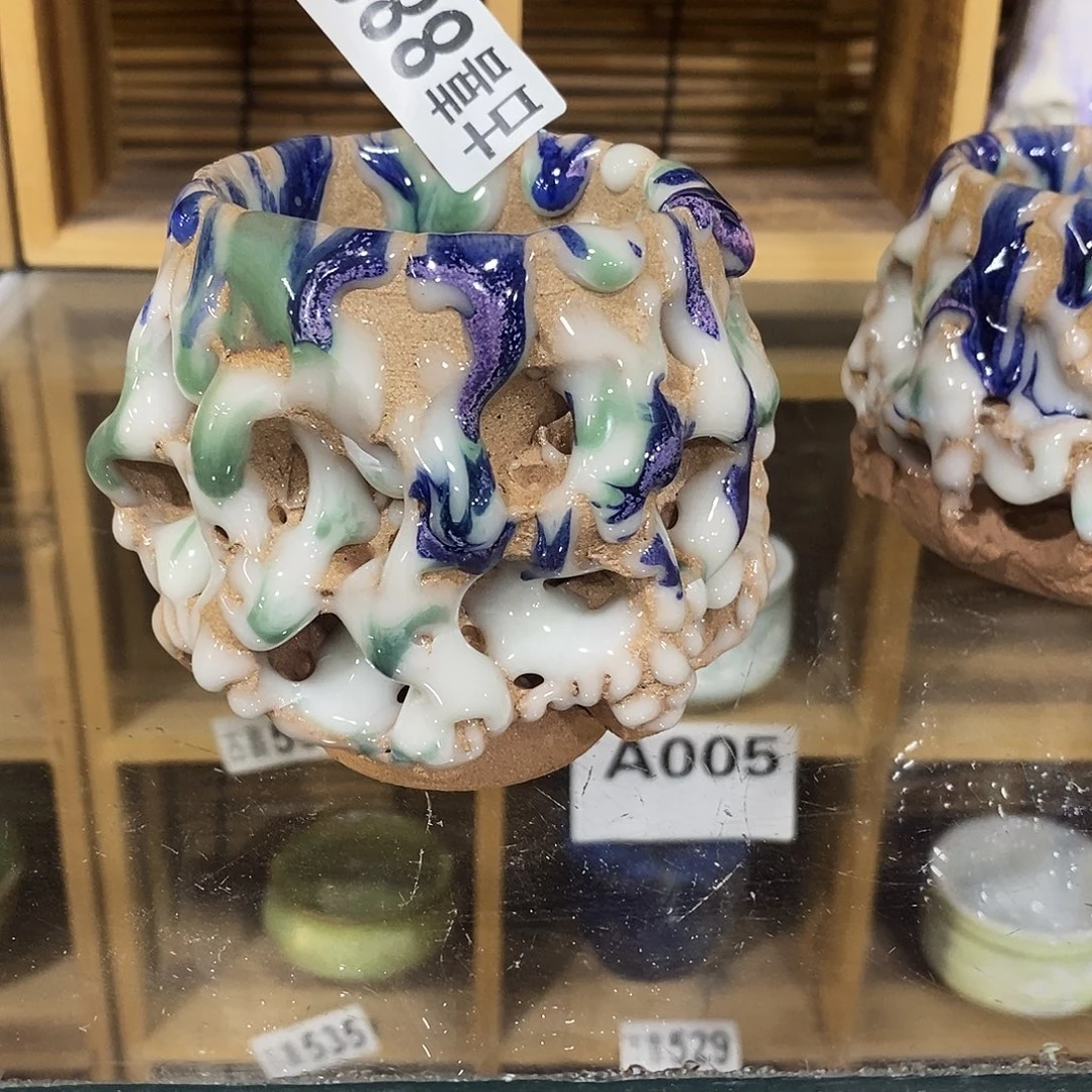 ****媚粗陶柴烧志野茶器