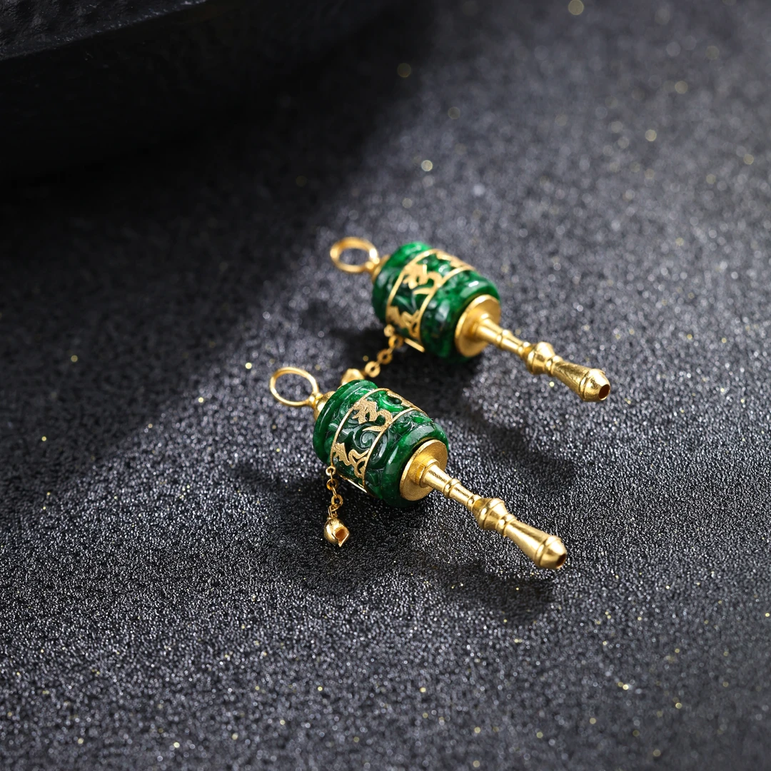【举石臻选】TA0926-0127-2翡翠吊坠18k（一件/多样性发）E