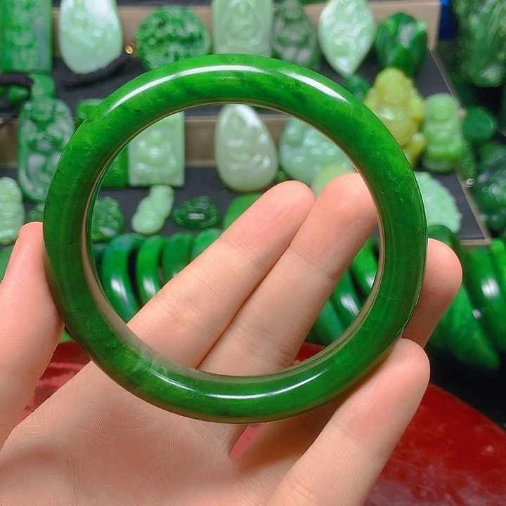 和田玉未镶嵌珠宝半成品子*63