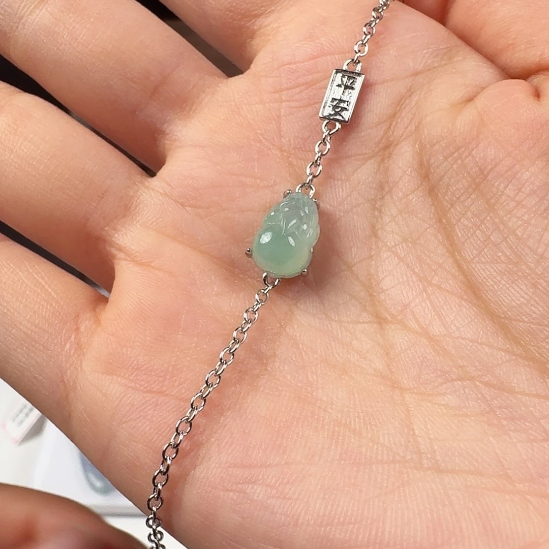 翡翠银S925镶嵌颈饰