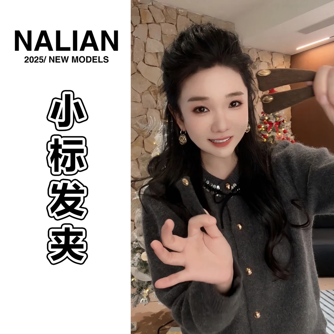 韩系减龄小标标设计感网红小众气质发卡发夹