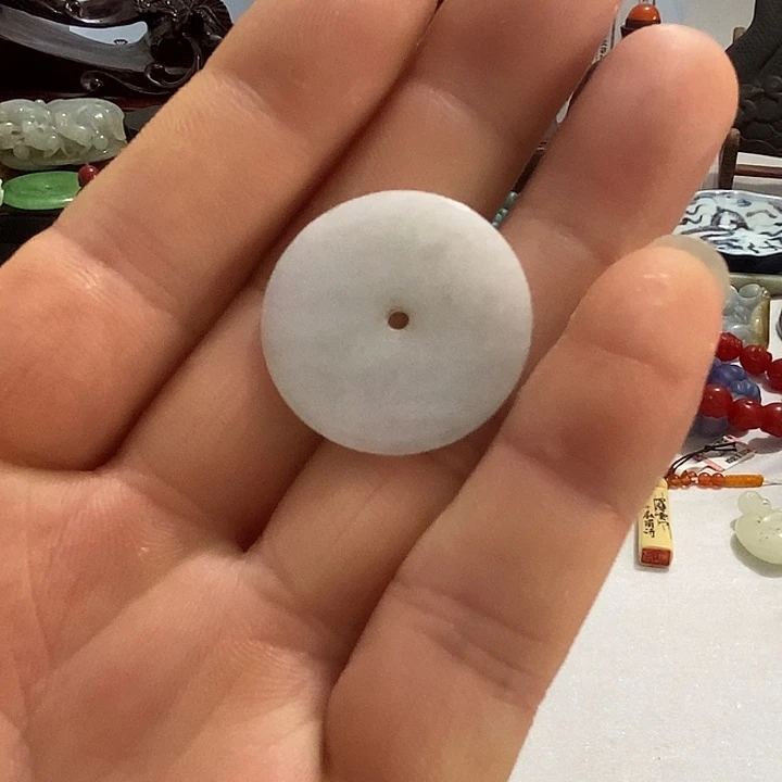 翡翠未镶嵌颈饰精品天然翡翠平安扣