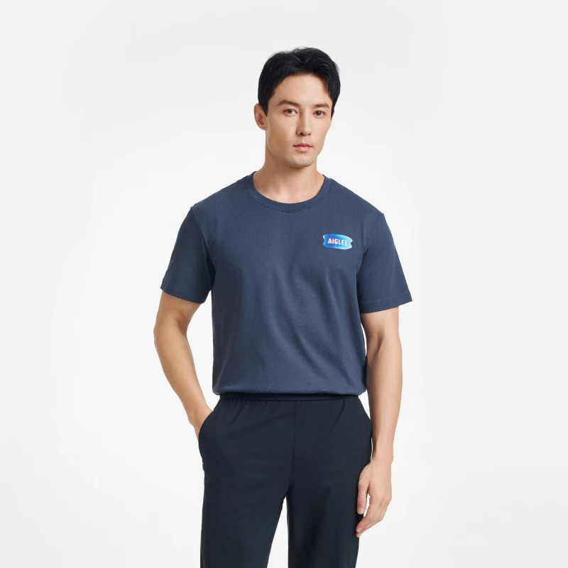 AIGLE艾高户外休闲DFT速干吸湿排汗SILVADUR抗菌短袖T恤男士BB13