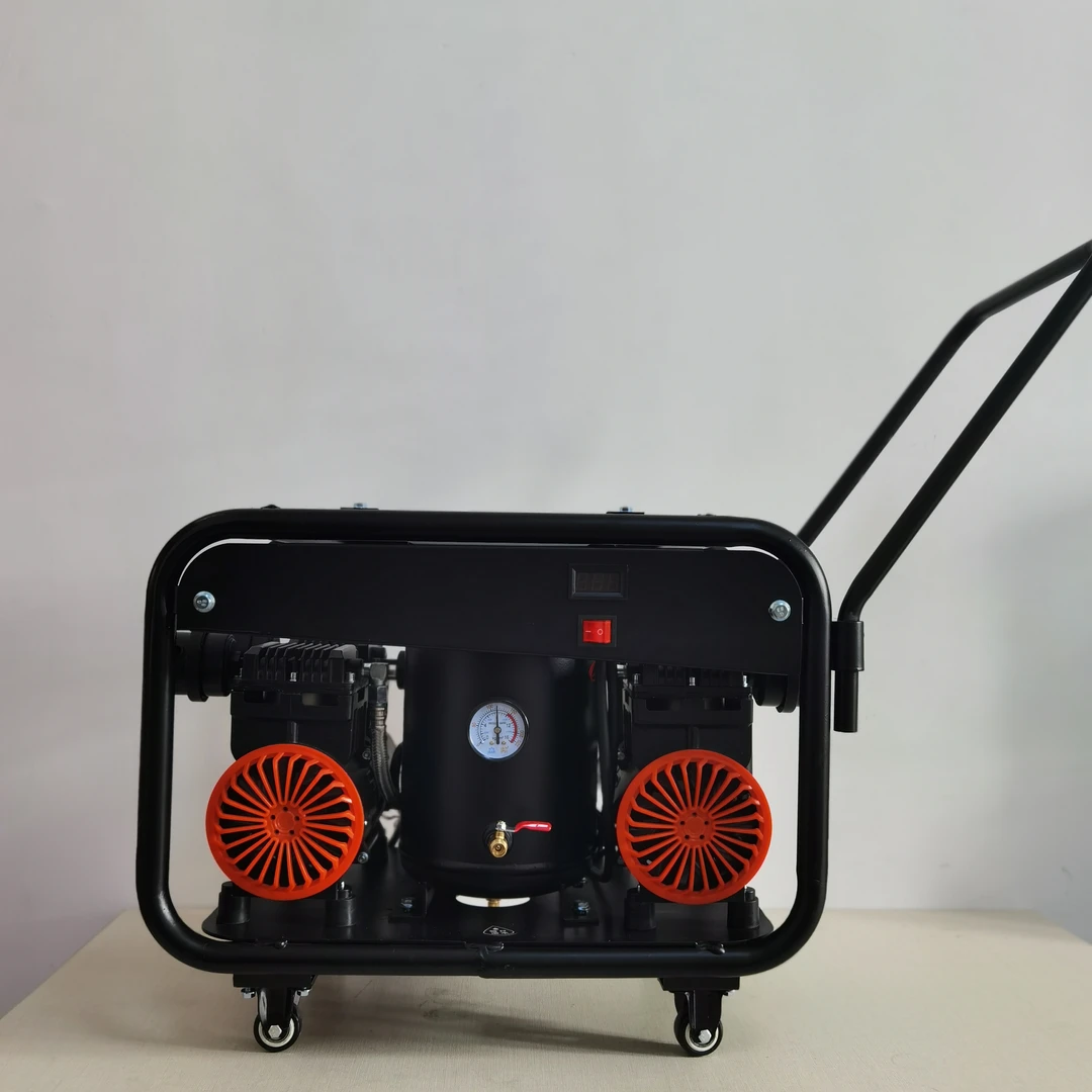 外墙喷漆巡洋舰高配制静音无油木工空压机