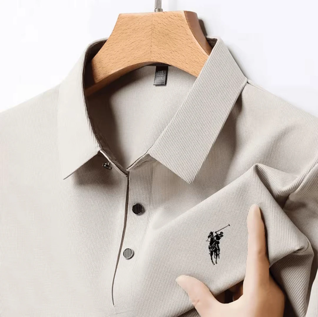 保罗波士敦夏季新款男士短袖T恤夏季商务休闲百搭翻领POLO衫薄款