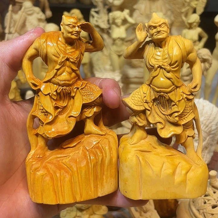 黄杨木黄杨木千里眼顺风耳一对