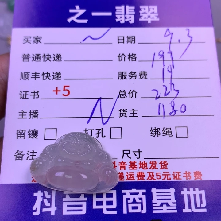 颈饰未镶嵌翡翠～*羽