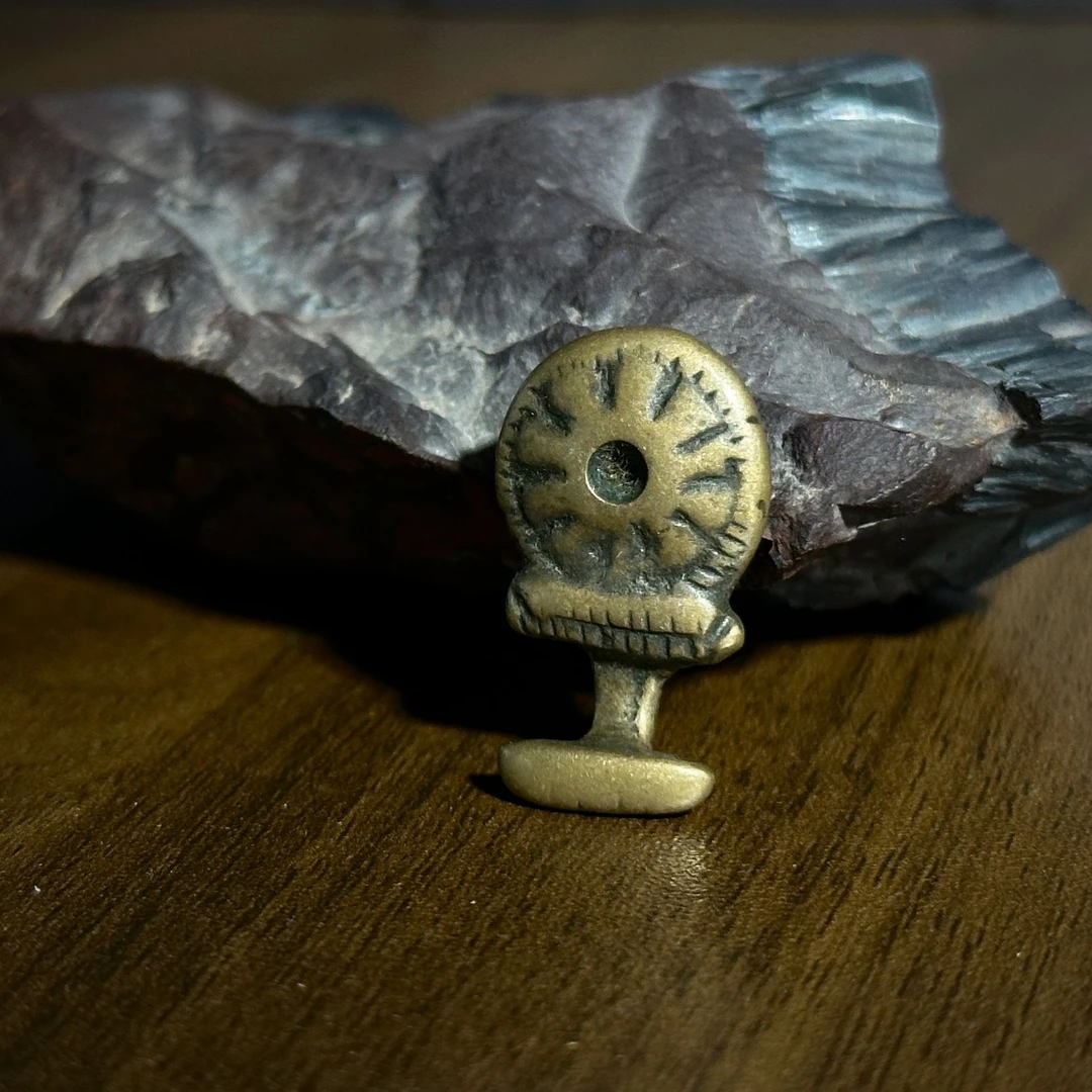 格桑花扣子/天铁/藏传文玩