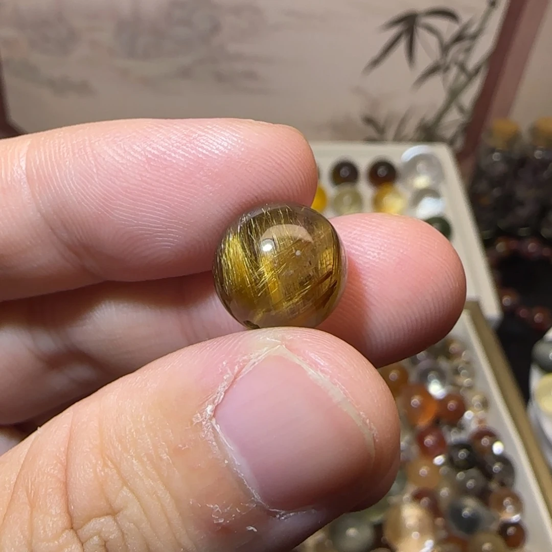 珠宝半成品水晶未镶嵌11.9咖啡发