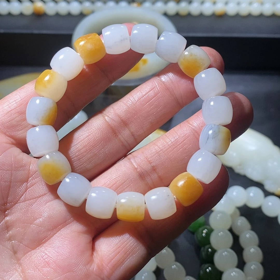 手链未镶嵌和田玉（糖玉）华