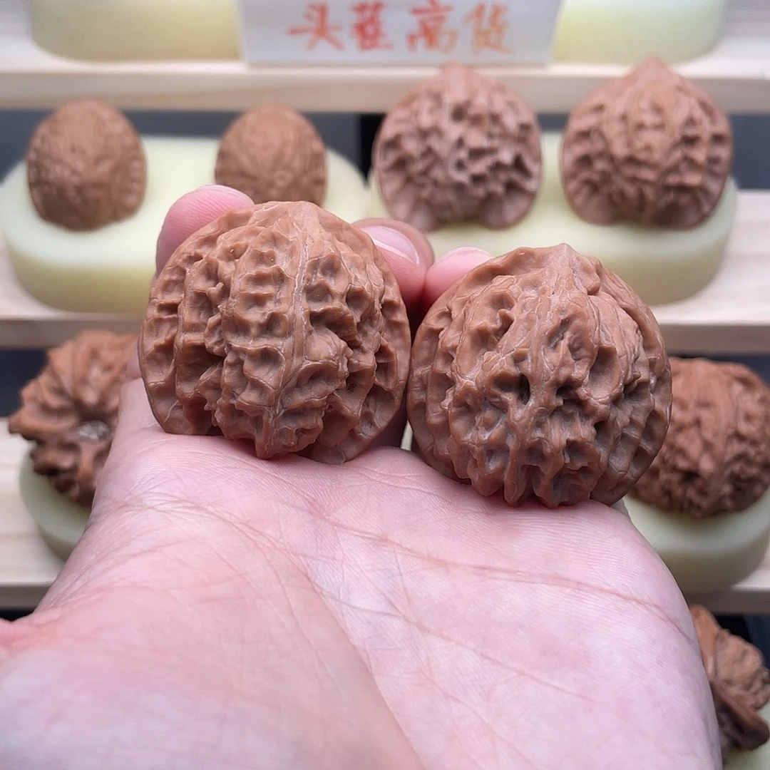 吊坠文玩核桃38全品苹果园高桩