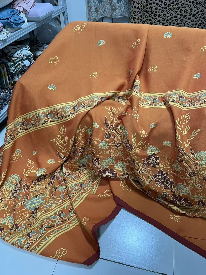 （万福流云）汉麻230*250多层纱布春秋夏凉被四季盖毯