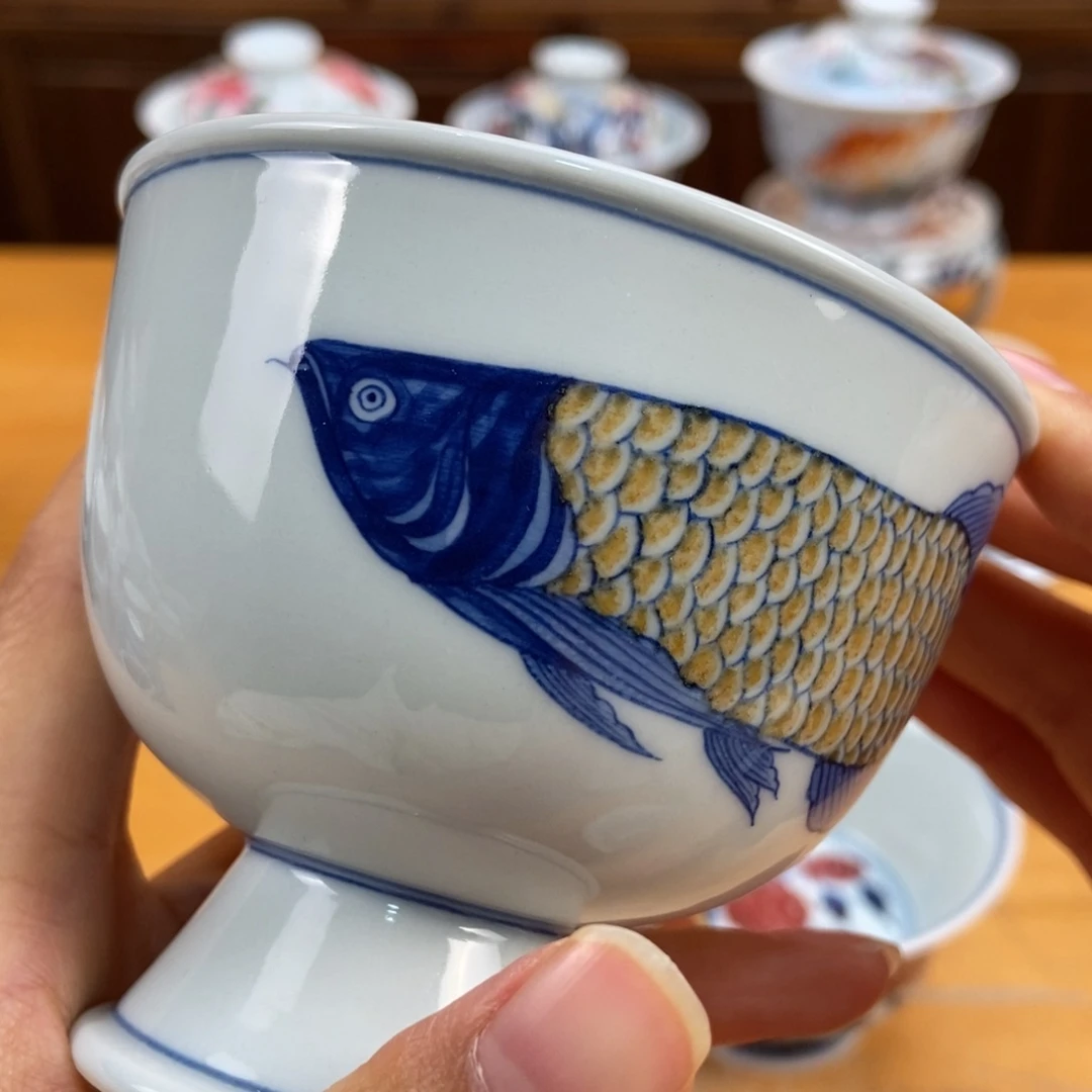 手绘现代茶具非古董