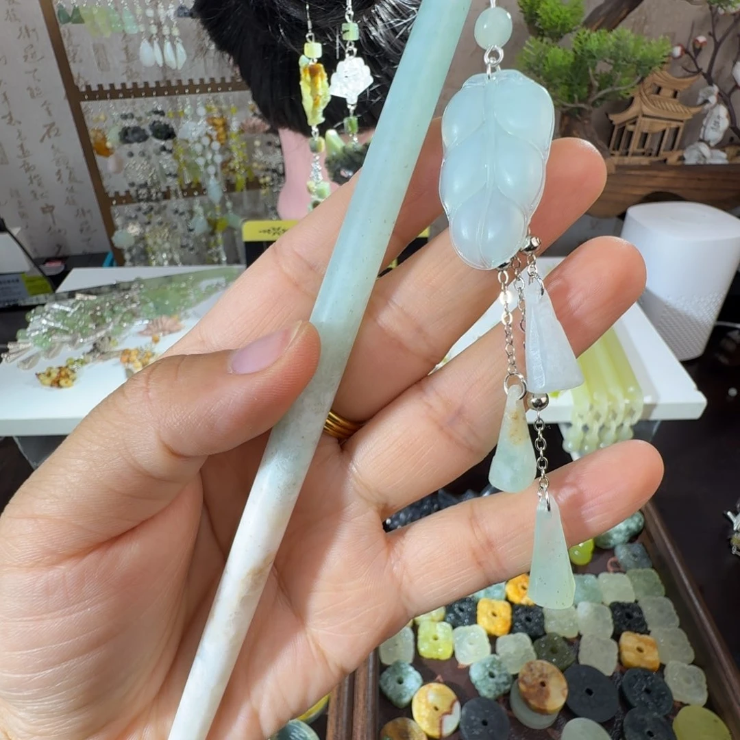 岫玉未镶嵌发簪福利款