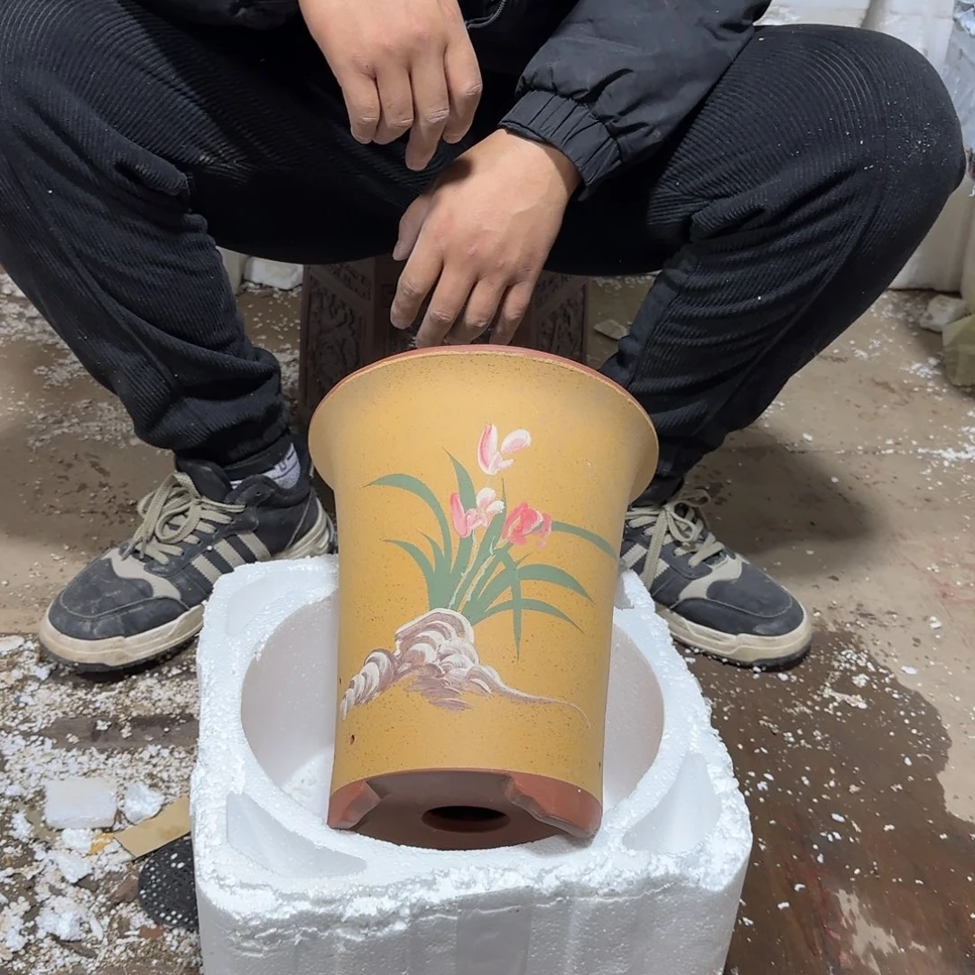 紫砂花盆瑕疵和瑕疵