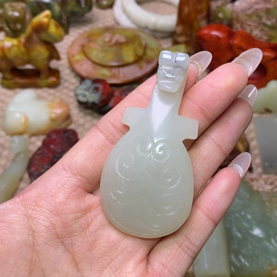 白玉菩提吊坠白玉菩提白玉菩提摆件