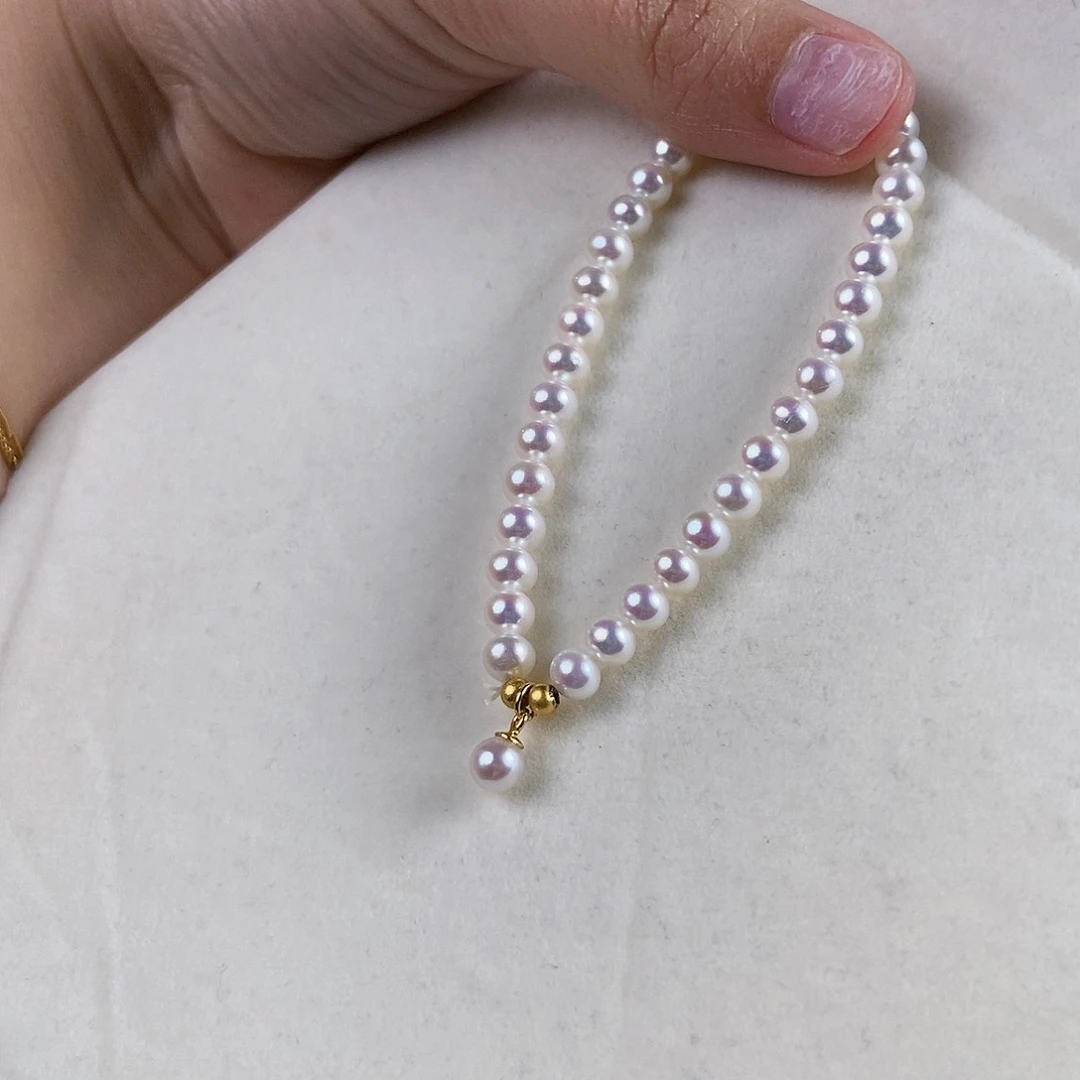 淡水珍珠手串银S925镶嵌