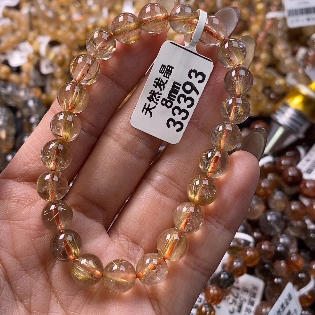 未镶嵌水晶手链水