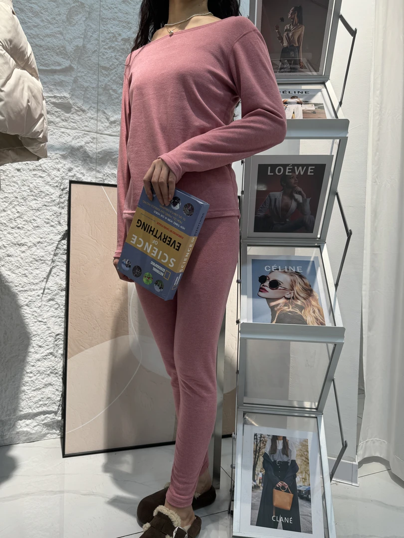 山羊绒女士保暖套装休闲舒适保暖内衣女款加厚冬季保暖