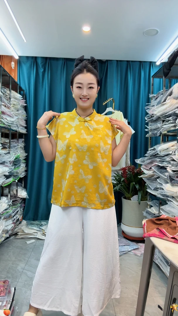 夏季新中式搭配减龄高级感半袖