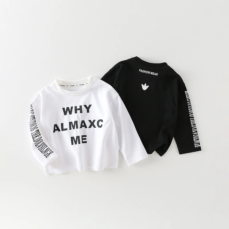 【三叁】男童卫衣春秋2024新款男童休闲字母韩版轻薄长袖AS535