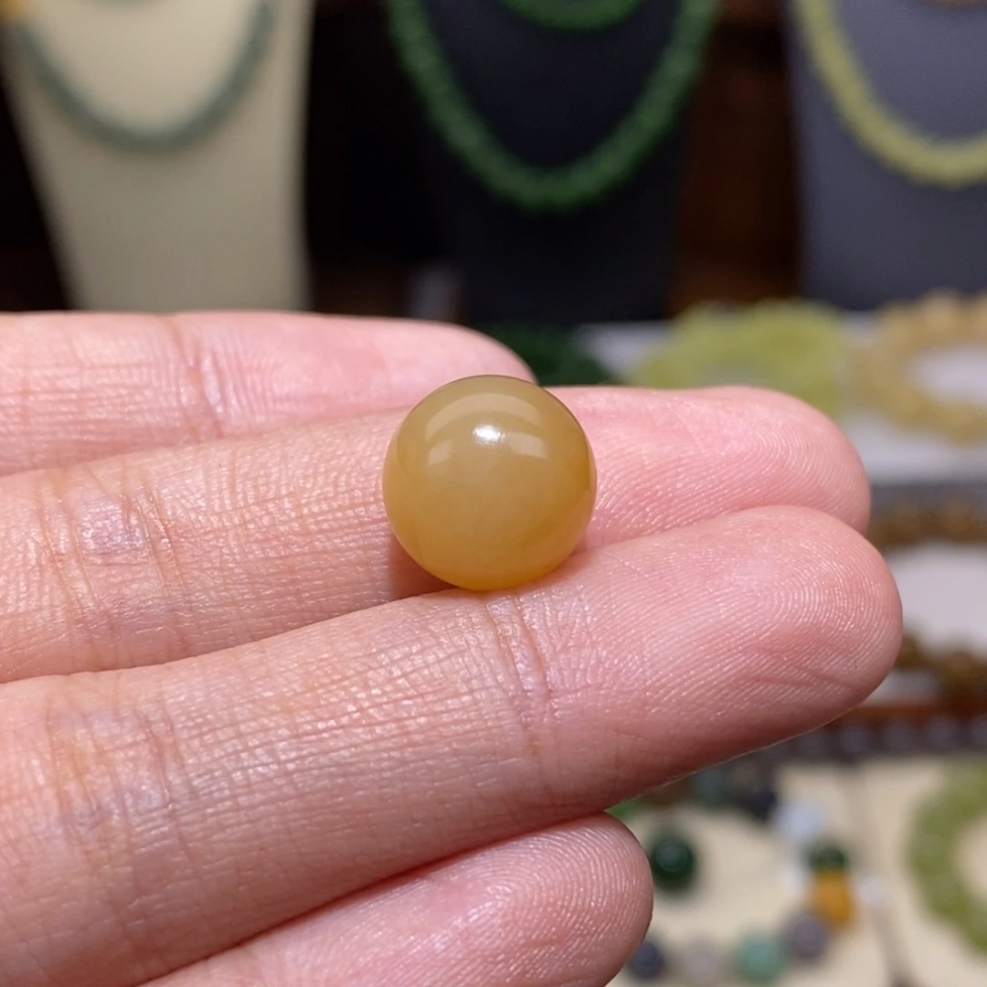 雨***洁和田玉未镶嵌手串卡12