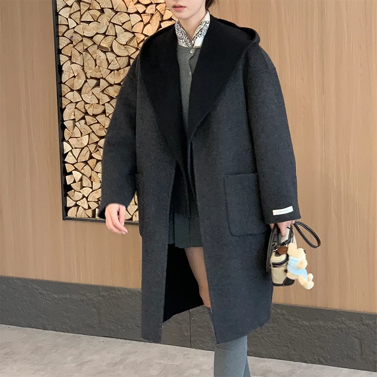 JUST SISSI "查尔周末"减龄学院风 两件套大衣