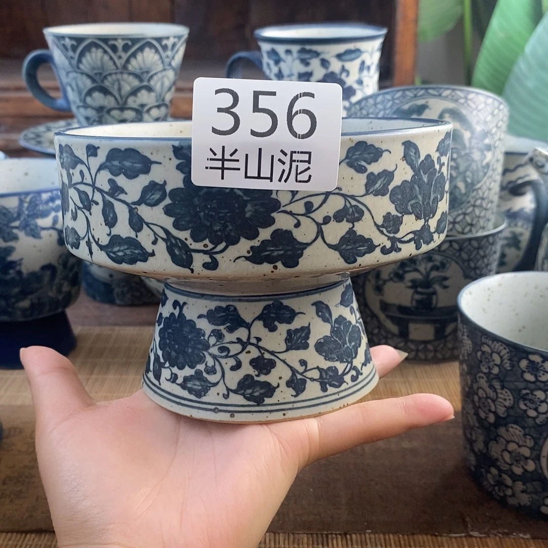 手工手绘青花高温陶瓷