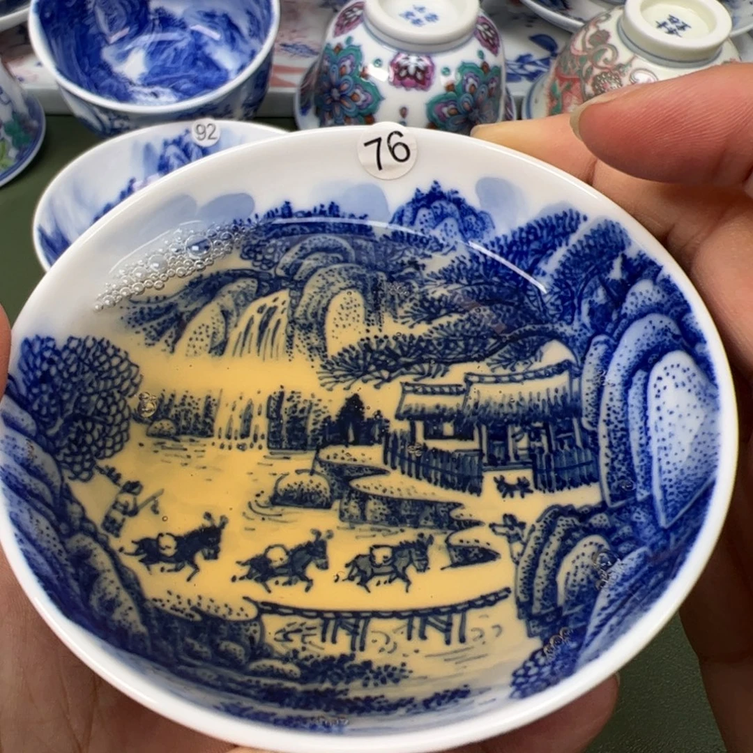 陶瓷景德镇纯手工纯手绘茶具木木76