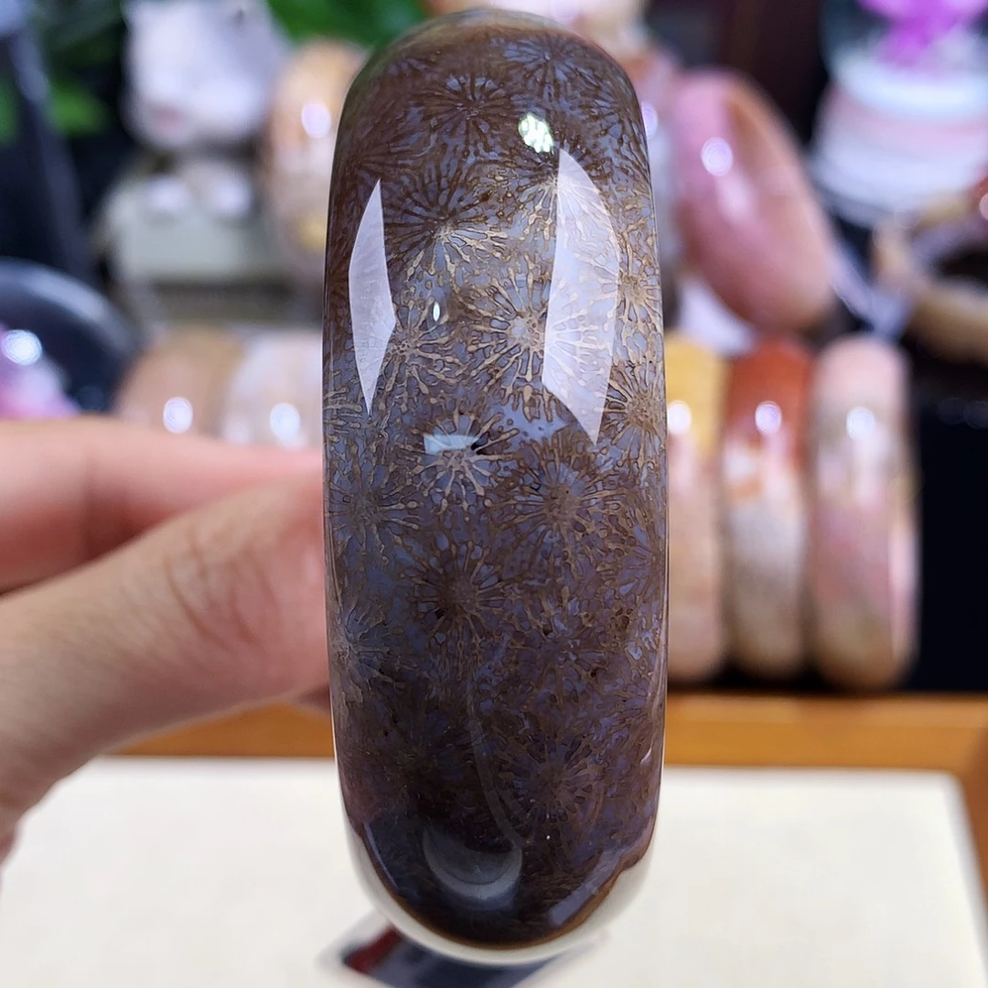 硅化珊瑚（珊瑚玉）未镶嵌吊坠(赠链)51号58圈口