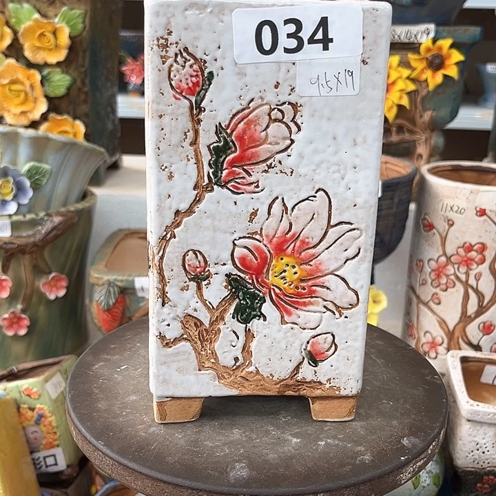 紫砂花盆粗陶材质多肉花盆