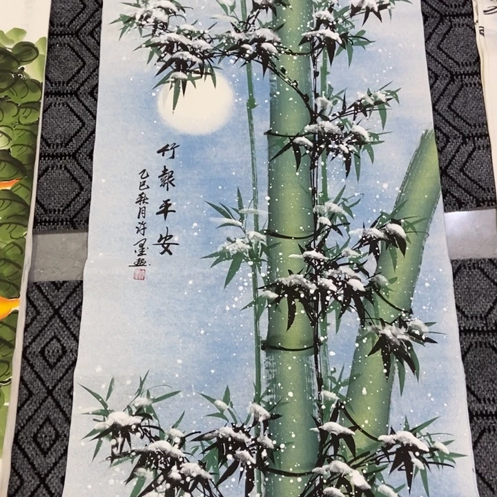 枕书斋画廊的直播间