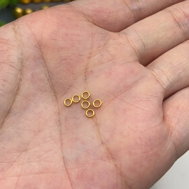 苍***楼足银玻璃3mm闭口环6个