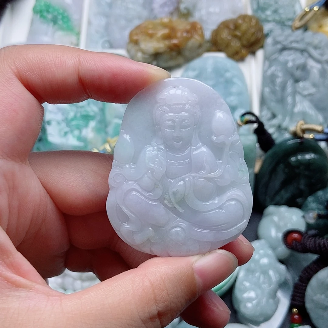 翡翠未镶嵌吊坠(不含链)翡翠